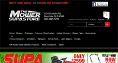 Desktop Screenshot of mowersupastore.com.au
